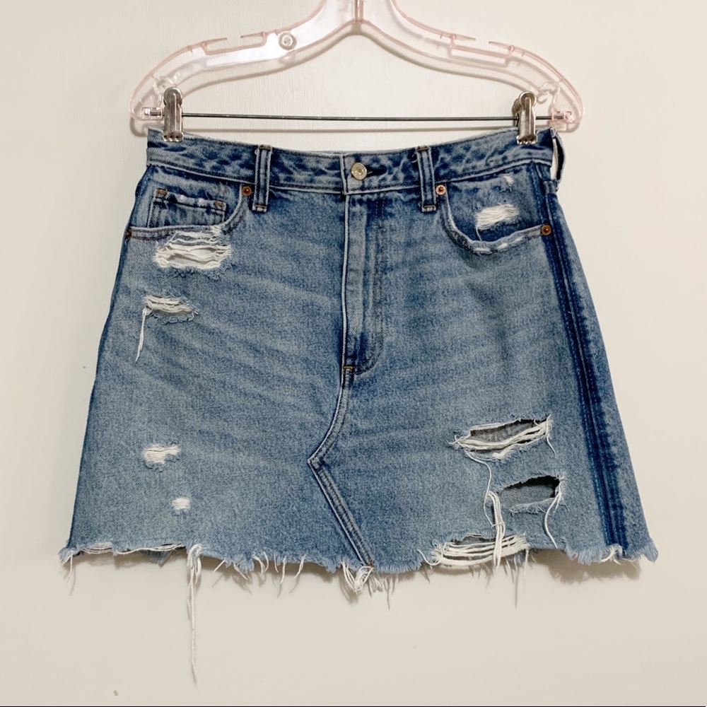Abercrombie Zoe Natural Waist Vintage A Line Skirt 29/8